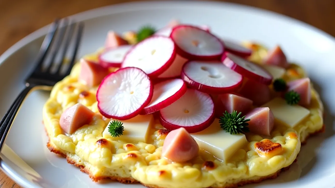 Frittata padella ravanelli croccanti"