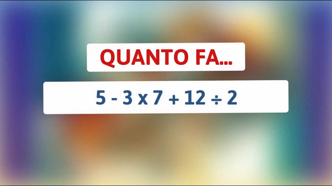 Scopri se hai una mente matematica superiore: riuscirai a risolvere questo enigma che sfida anche le menti più brillanti?"