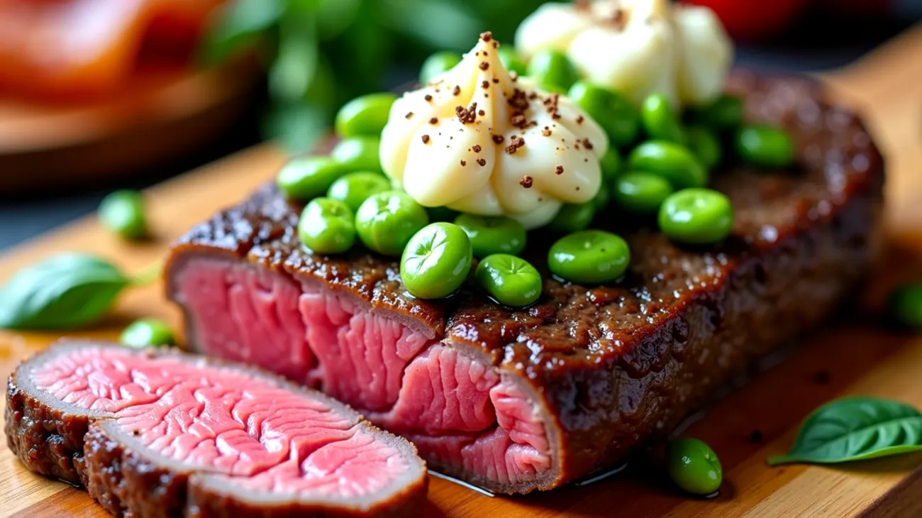 carne di manzo squacquerone speck croccante"