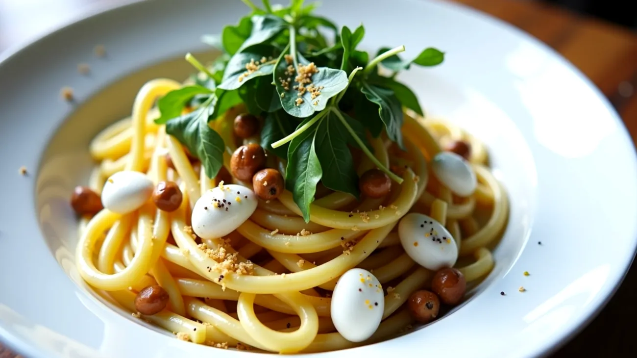 pasta strozzapreti ricotta rucola croccante"