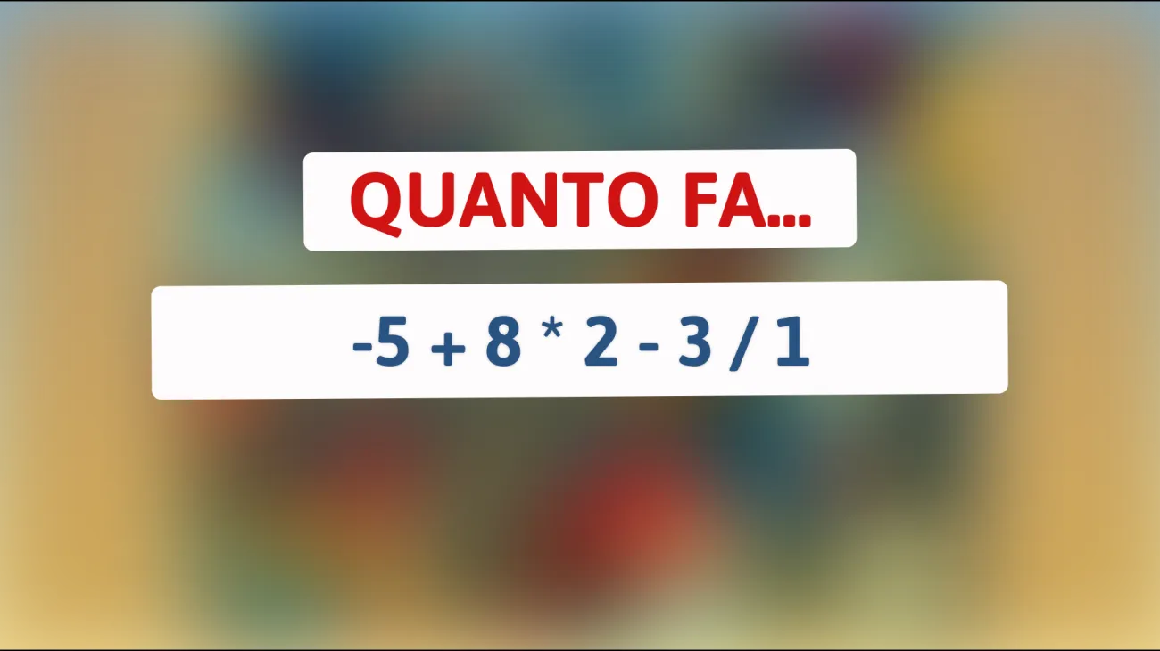 \"Risolvi Questo Indovinello di Matematica: Solo i Veri Geni Possono!\""