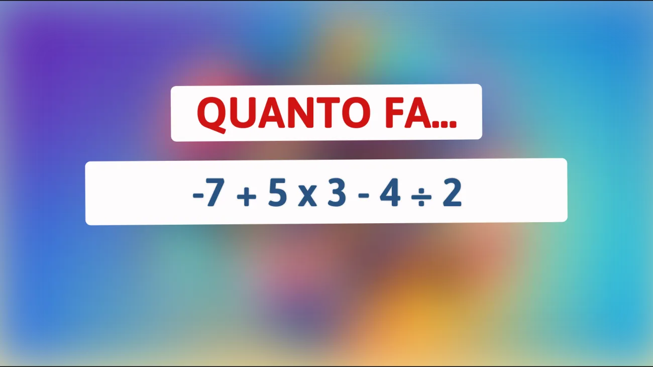 \"Sai risolvere questo semplice enigma matematico che challenge anche le menti più brillanti? Sei pronto a metterti alla prova?\""