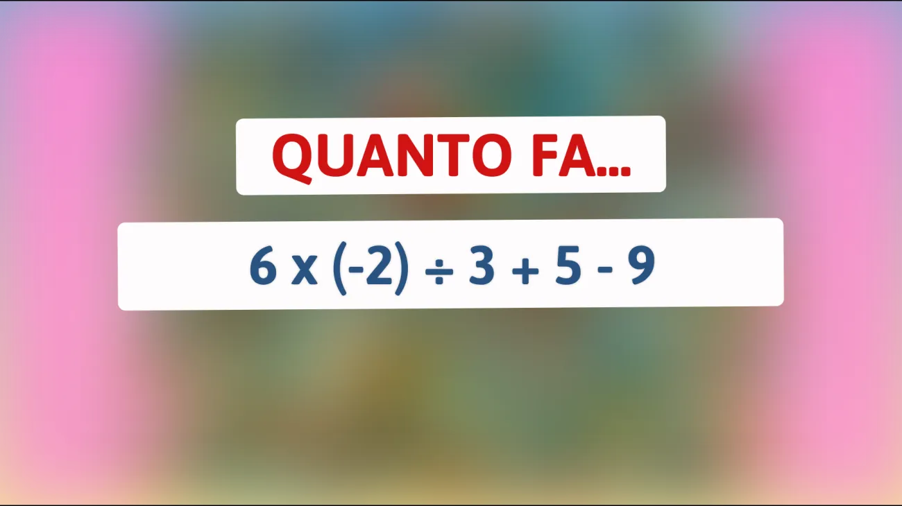 \"Se riesci a risolvere questo problema matematico sei tra il 10% delle menti più brillanti!\""