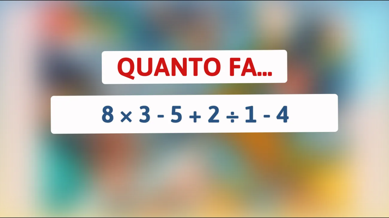 \"Solo il 10% della popolazione riesce a risolverlo: affronta questo indovinello matematico e scopri se sei davvero un genio!\""