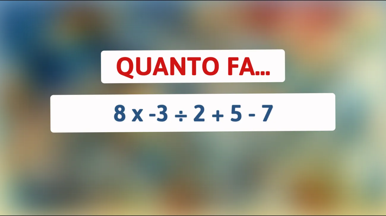 La sfida dei numeri: solo il 3% risolve questo calcolo mentale complesso, sei tra i geni che ci riescono?"