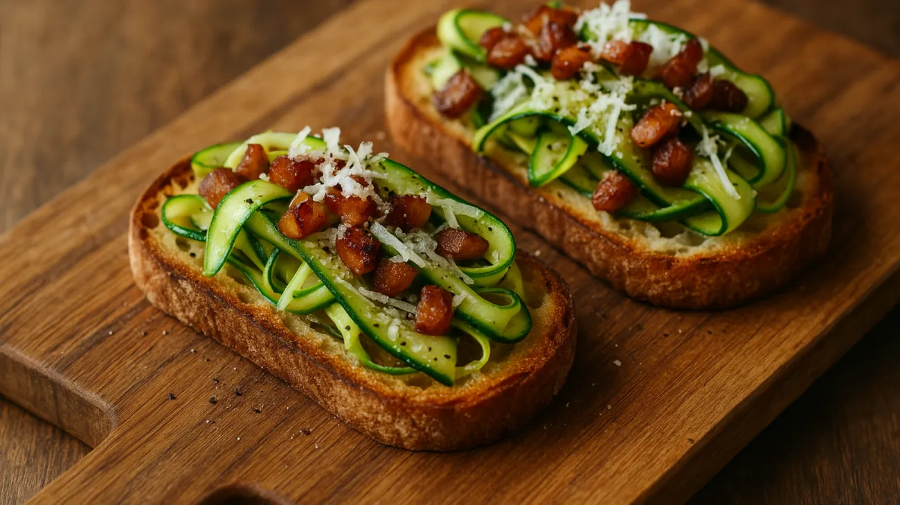 Pane guanciale zucchine"