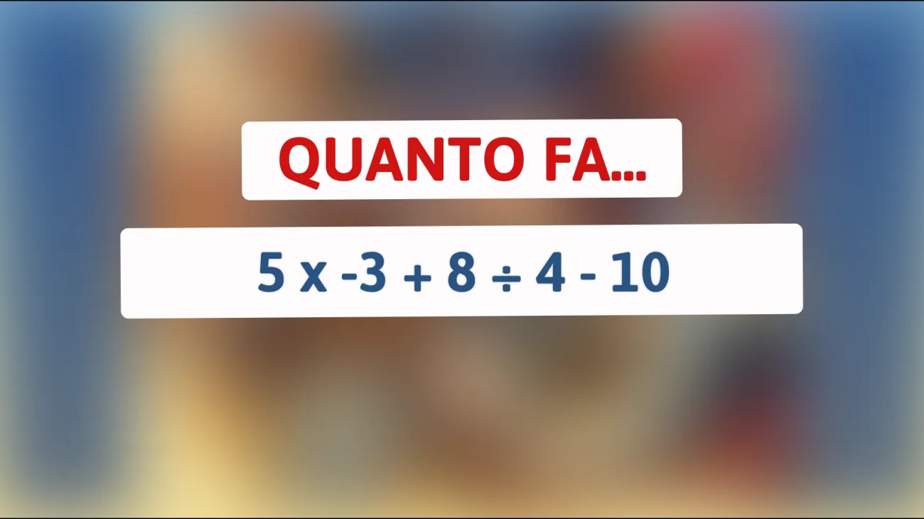 Scopri il segreto matematico dietro questo indovinello: solo pochi possono risolverlo! Sei abbastanza intelligente?"