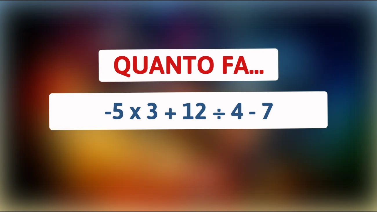 Scopri se sei un vero genio risolvendo questo semplice calcolo matematico che sta facendo impazzire il web!"