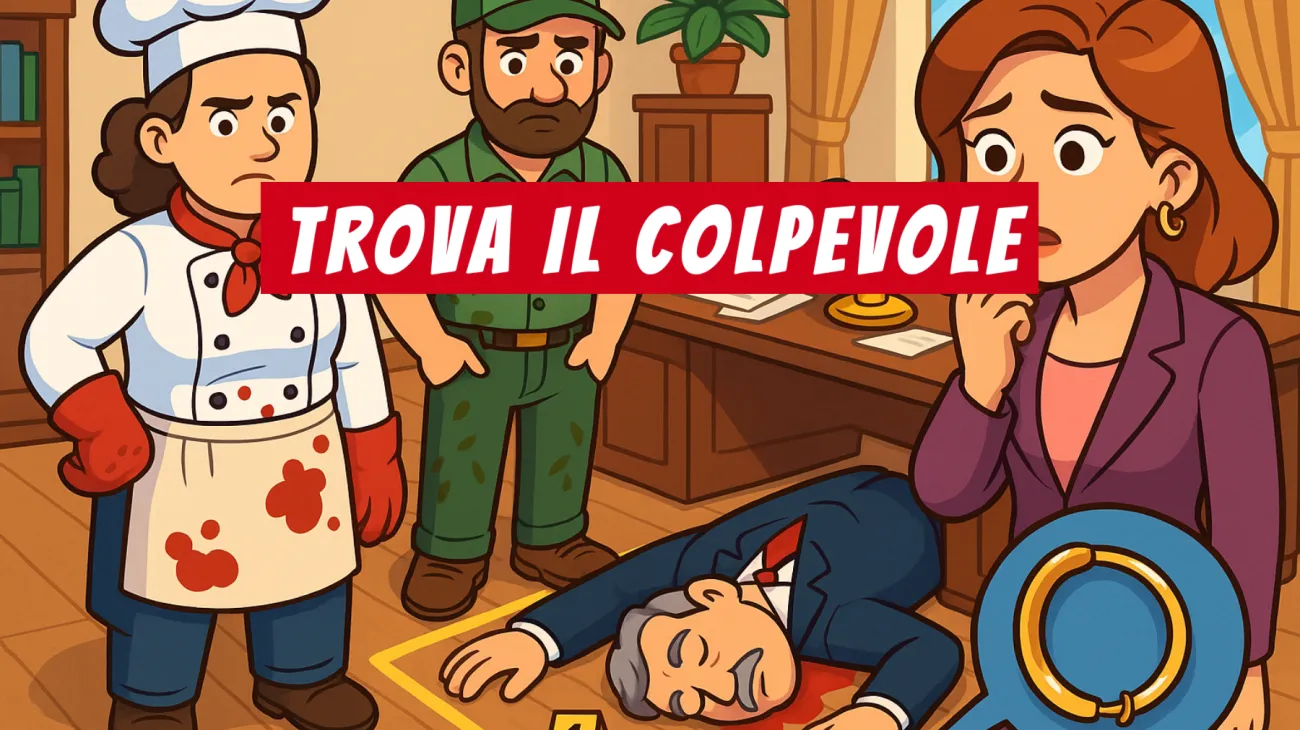 Solo chi ha un vero cervello da detective risolve questo enigma: riuscirai a smascherare l’assassino dal dettaglio nascosto? Sfida aperta solo ai più intelligenti!"