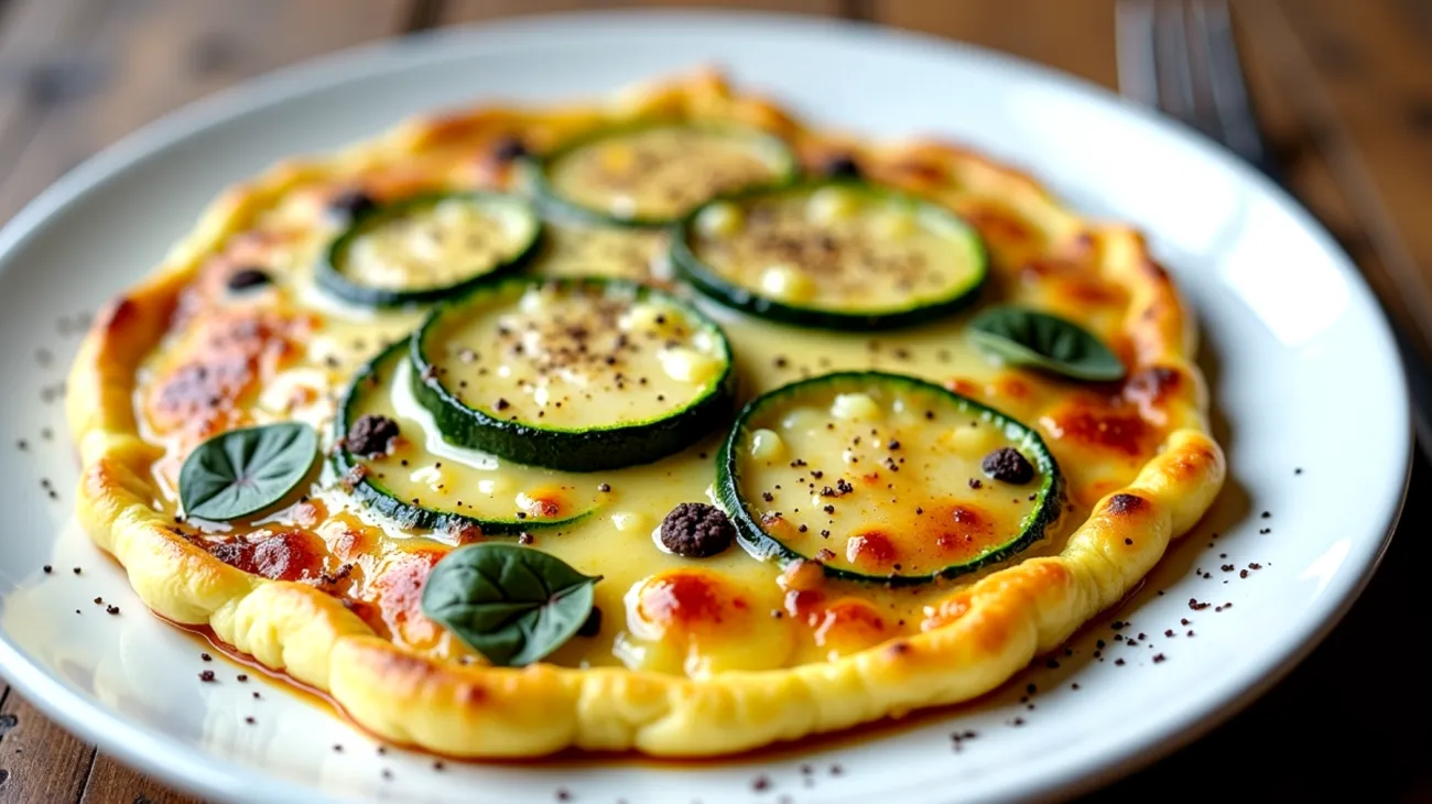 frittatina soffiata ricotta acciughe zucchine trifolate"